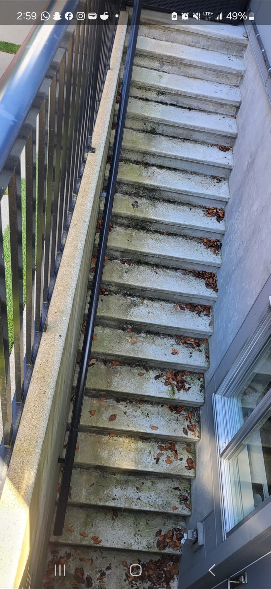 Concrete before