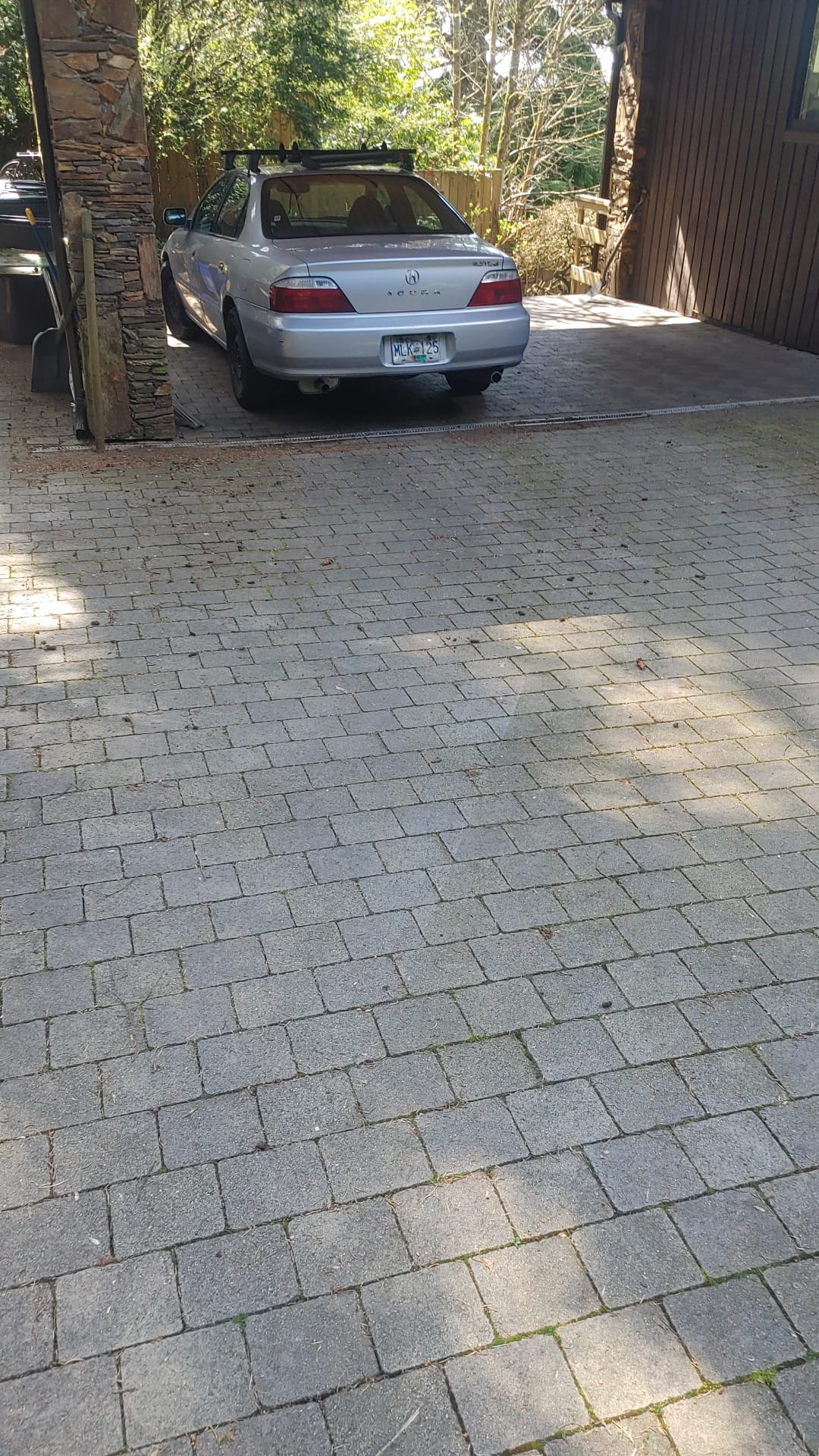 Driveway before